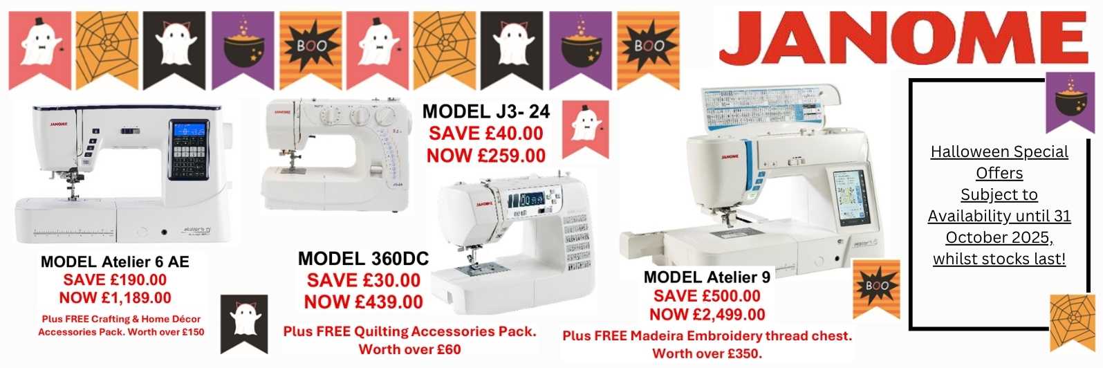 Janome Halloween 25